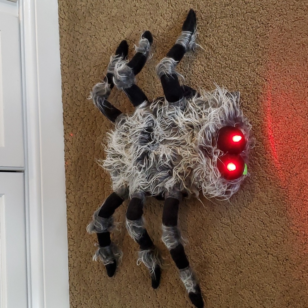 Dog Cat Halloween Costume SPIDER Light Up LED Eyes Size Small 10"-13" hairy NWT